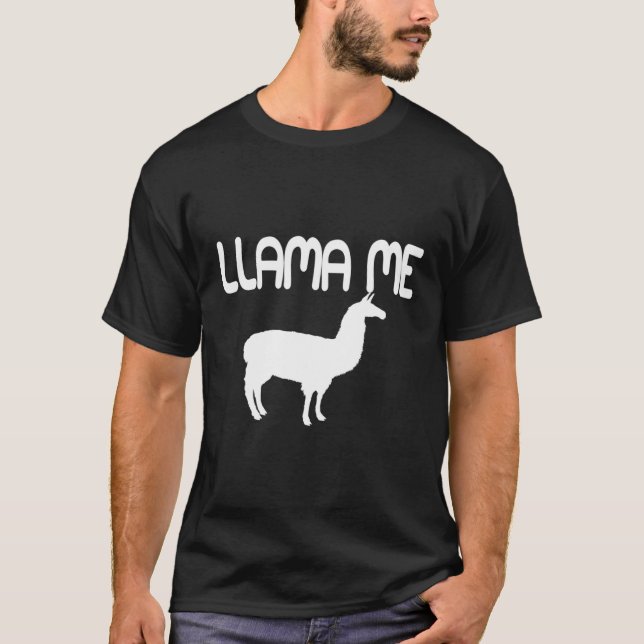 Llama Me Ring Mig  Trendigt T Shirt (Framsida)