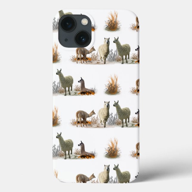 Llama Meadow iPad Mini-fodral (välj färg) (Baksida)