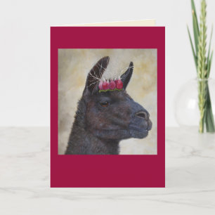 Llama med det radiska krona kort