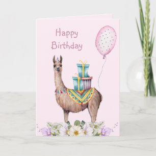 Llama med Presenter Kort