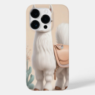 Llama med Saddle i öknen