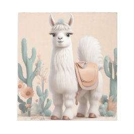 Llama med Saddle i öknen Anteckningsblock