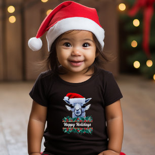 Llama med Santa Hat Småbarn T-shirt