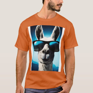 Llama med solglasögon t shirt