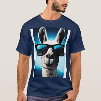 Llama med solglasögon t shirt