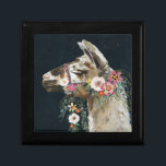 Llama Minnesask<br><div class="desc">Snygg Llama II av Victoria Borges. Innehåller profilen för ett lama med dekorativa blomsteradministrationer.</div>