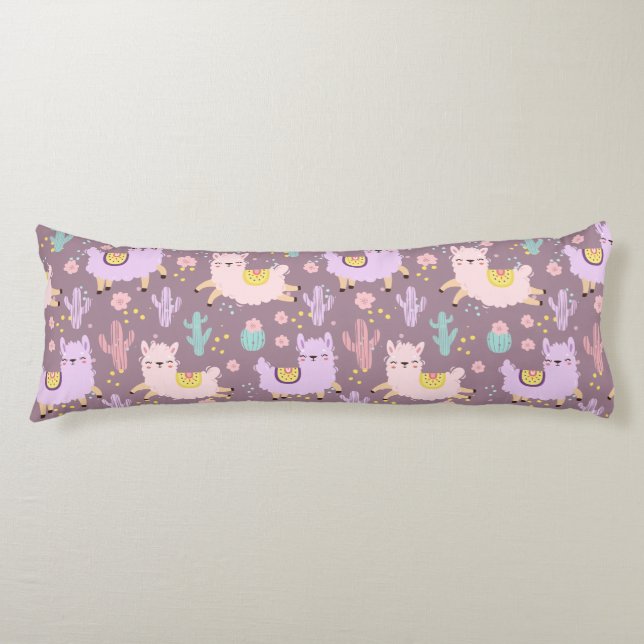 Llama Mönster Kroppskudde (Framsidan)