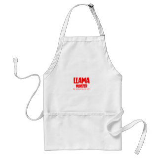 Llama Monster Red Logotyp Förkläde