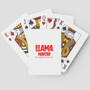 Llama Monster Red Logotyp Kortlek