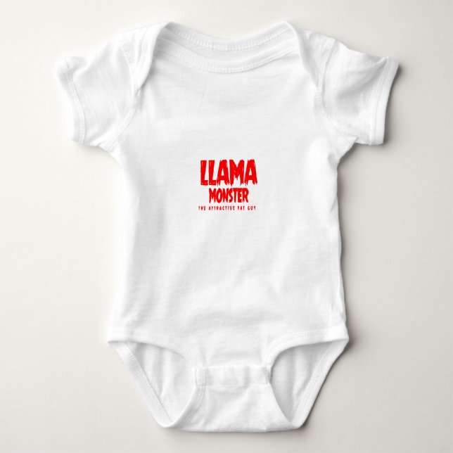 Llama Monster Red Logotyp Tee (Framsida)