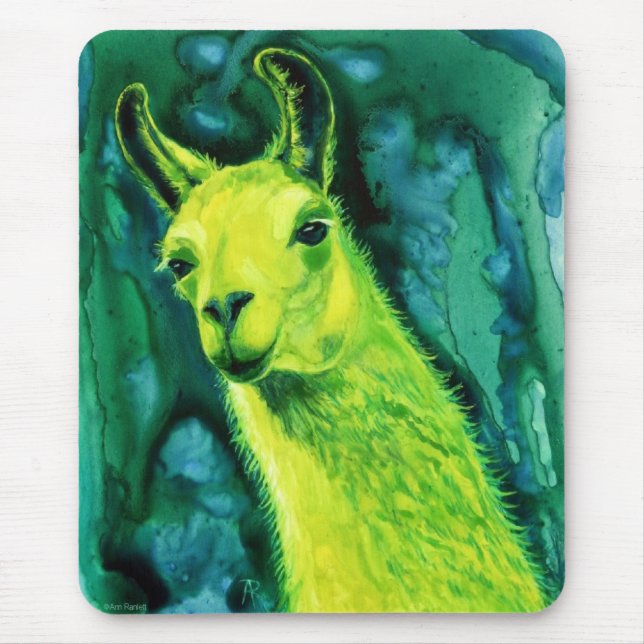 Llama Mousepad - "Llemon-Llime Llama ", Musmatta (Framsidan)