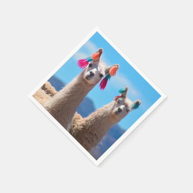 Llama Napkins Pappersservett (Hörn)