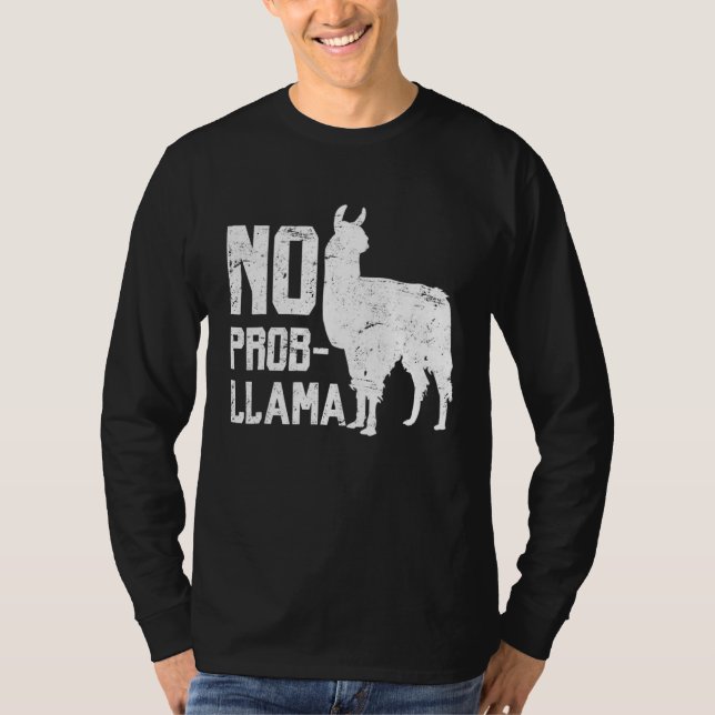 Llama no Prob Llama Alpaca Animal Tee (Framsida)