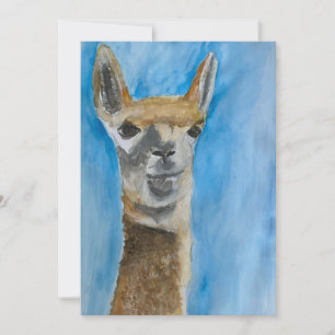 Llama notecard tack kort
