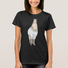 Llama Nurse Heart T Shirt