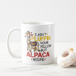 Llama Nurse Practiments Gifts från lusca Alaca Wou Kaffemugg