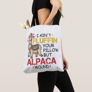 Llama Nurse Practiments Gifts från lusca Alaca Wou Tygkasse