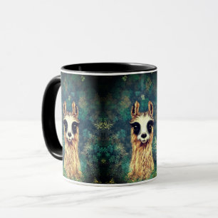 Llama (Nyfiken Llama) i Mugg med ett underbart kaf