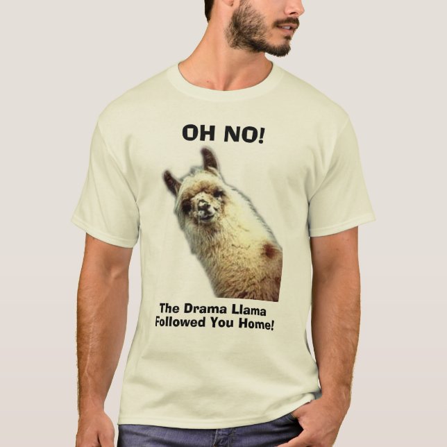 llama OH INTE! , Dramallamaen som följs dig som är Tröja (Framsida)