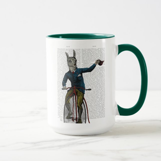 Llama på Bike Mugg (Höger)