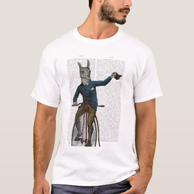 Llama på Bike T Shirt (Framsida)