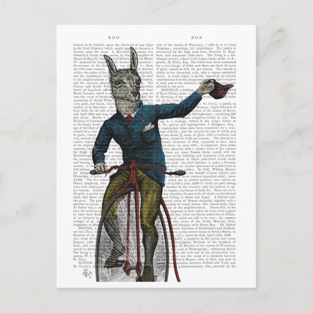 Llama på Bike Vykort (Framsida)