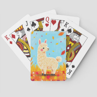 Llama på höstdagen casinokort