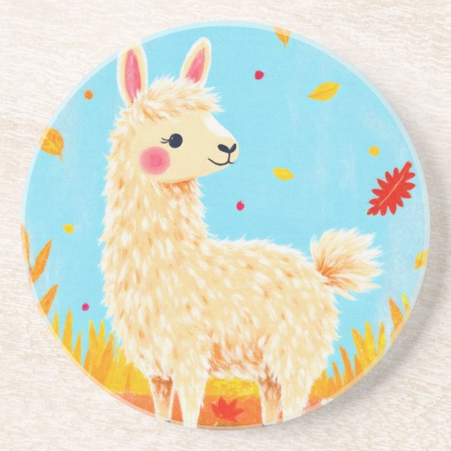 Llama på höstdagen underlägg (Framsidan)