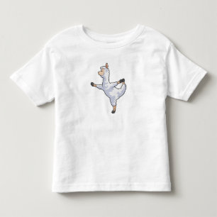 Llama på Yoga Fitness T Shirt