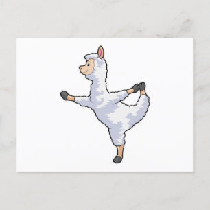 Llama på Yoga Fitness Vykort