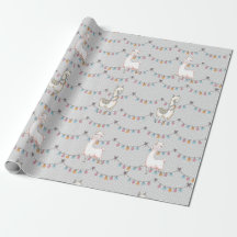 Llama Party Wrapping Papper