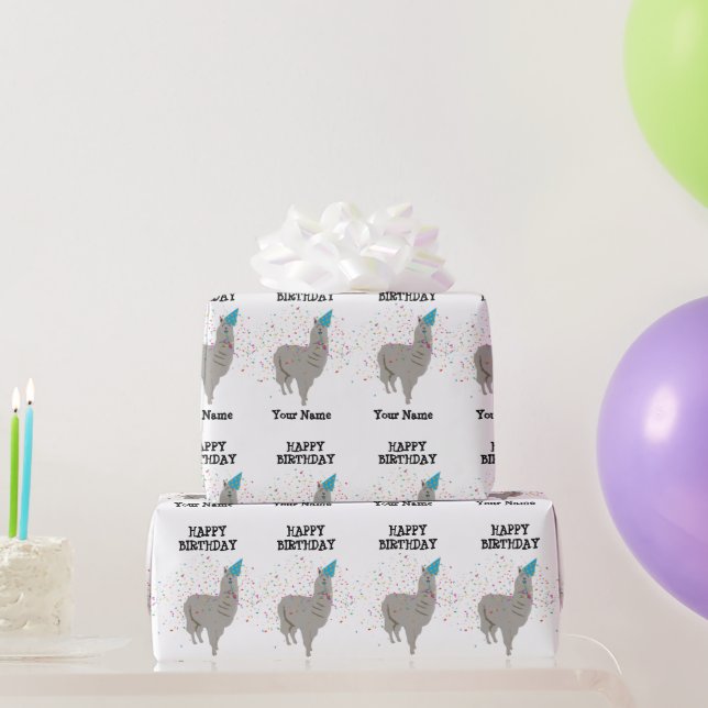 Llama Partying - Djur med ett eget namn Party Presentpapper (Festgåvor)