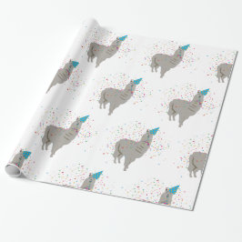 Llama Partying - Djur med Party Presentpapper