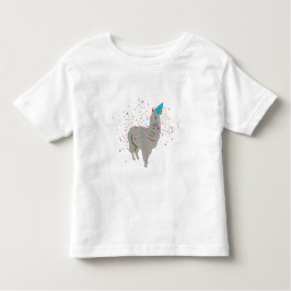 Llama Partying - Djur med Party T Shirt