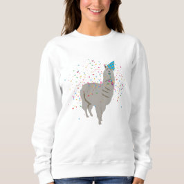 Llama Partying - Djur med Party T Shirt