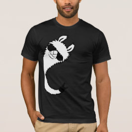 Llama Peace Sign Sunglasses Side View Victory Cool T Shirt