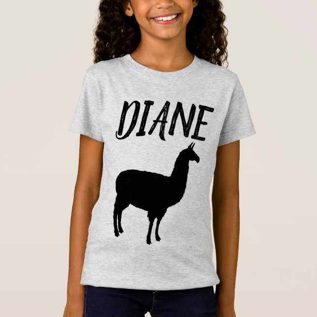LLAMA PERSONLIG GIRLS T-Shirts (Framsida)