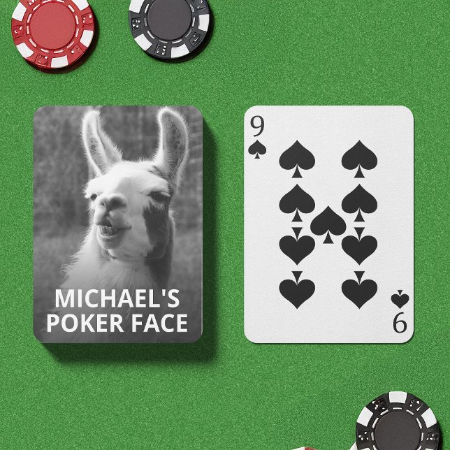 Llama Poker Ansikte Casinokort (These Llama face playing cards are the ideal touch to liven things up.)