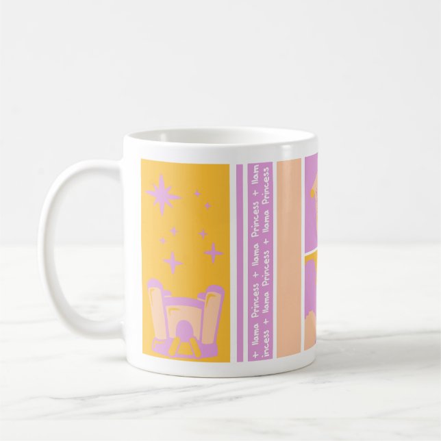 Llama Princess Coffee Mugg (Vänster)