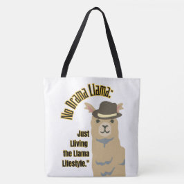 LLAMA QUOTE STIL TYGKASSE