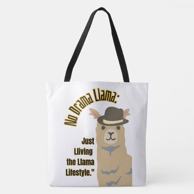 LLAMA QUOTE STIL TYGKASSE (Framsida)