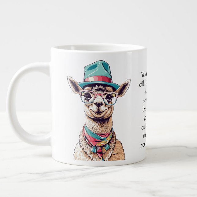 Llama-råd Jumbo Mugg (Vänster)