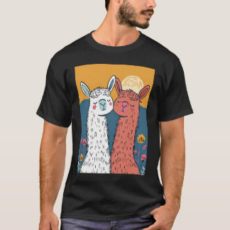 Llama-Rama Romantik i Vector Vogue T Shirt