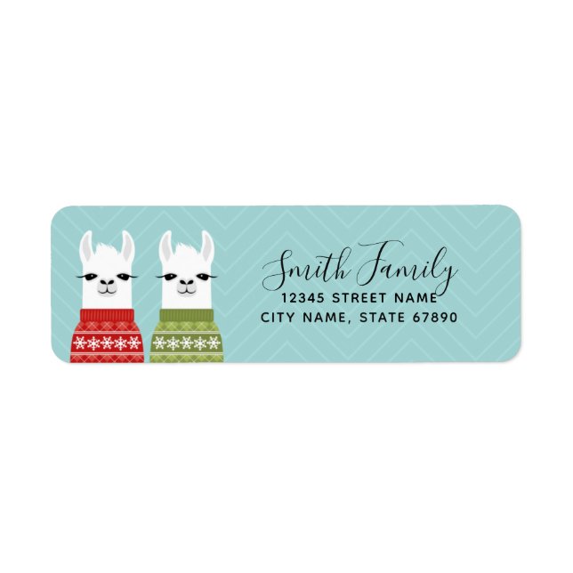 Llama Returetiketter Returadress Etikett (Framsidan)