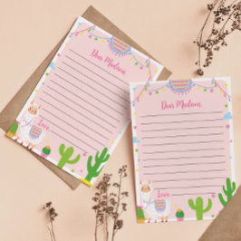 Llama Roligt Birthday Capsule Note Message Card Tack Kort