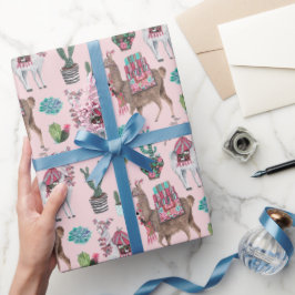 Llama | ROSA | Papper radbrytning Presentpapper