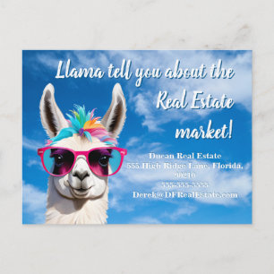 Llama sa hur mycket! Roligt Real Gods Marknadsföri Vykort