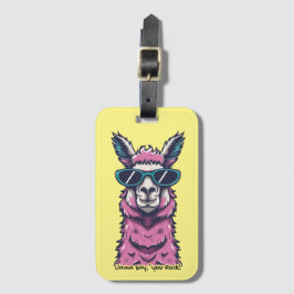 Llama säger dig Sten | Kirkigt avfall i solglasögo Bagagebricka