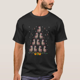 Llama Santa Hat Julafton Ljus Manar Kvinnor jul Tr T Shirt