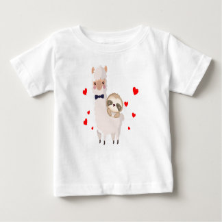 Llama Shirt roliga Alpaca Hearts T Shirt